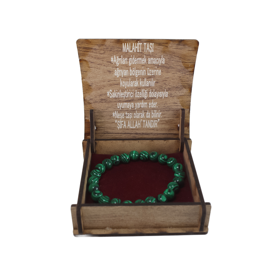 U1080_01 Malahit Taşı Bileklik - Görsel 1